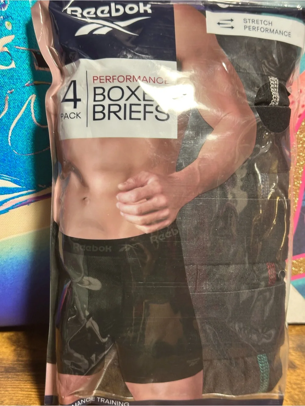 Reebok Men's Performance Boxer Briefs with Comfort Pouch (4 Pack) XL